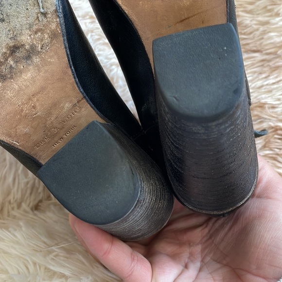 Rag & Bone | HARROW Leather Ankle Boho Boots Booties | Black | Size 36 | 5.5 US - Picture 10 of 13